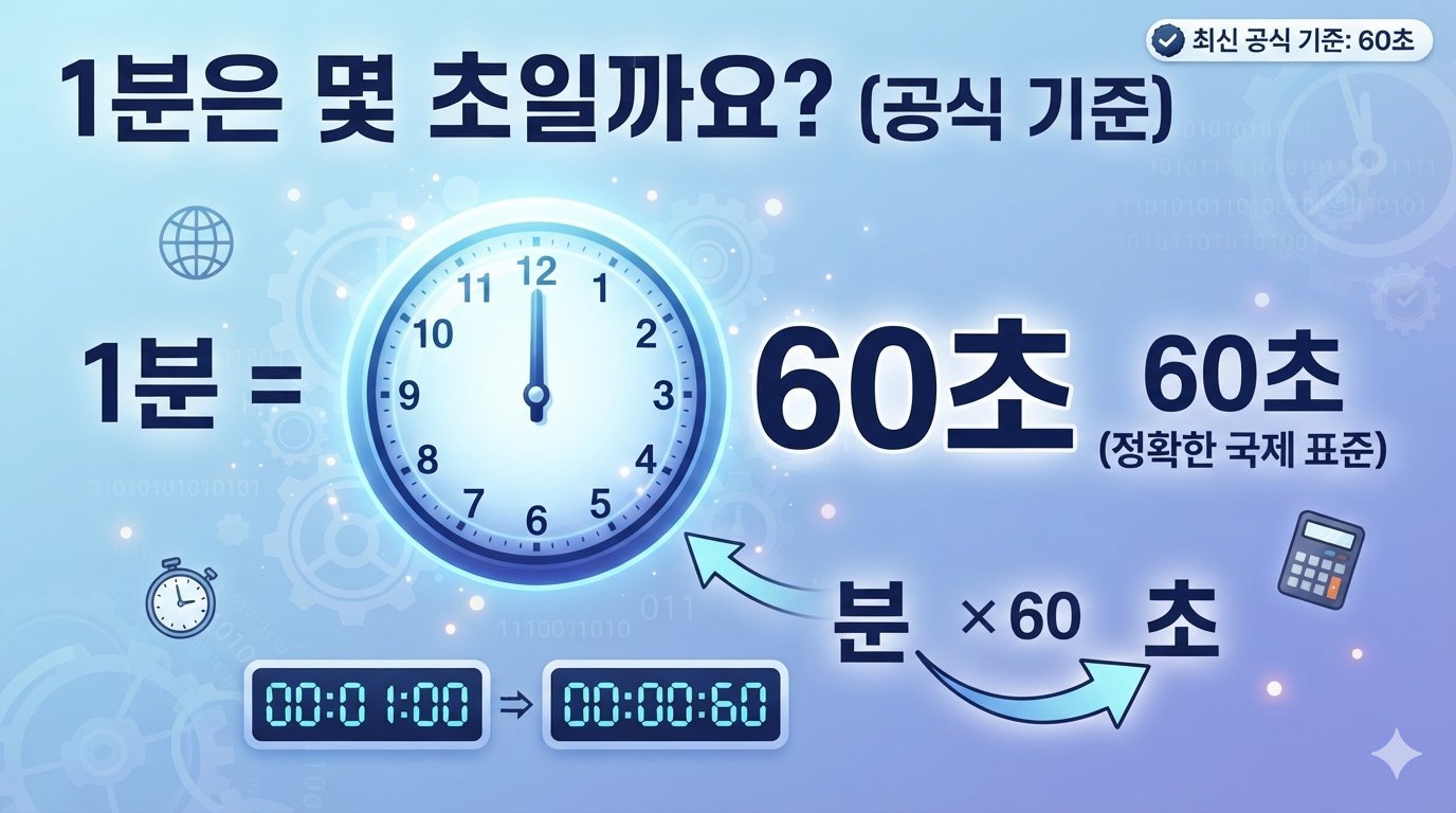 1분은 몇 초일까요?