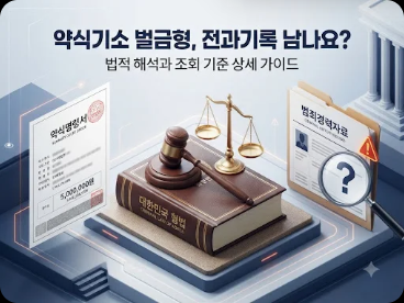 약식기소 벌금형도 전과기록에 남을까?